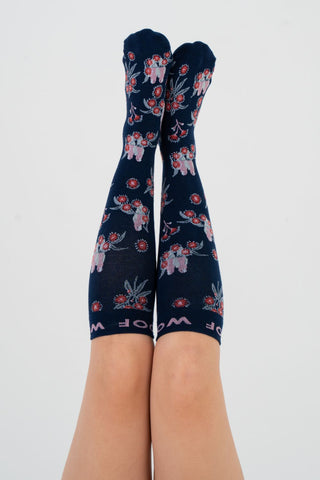 Australian Red Flowering Gum Women’s Bamboo Compression Socks