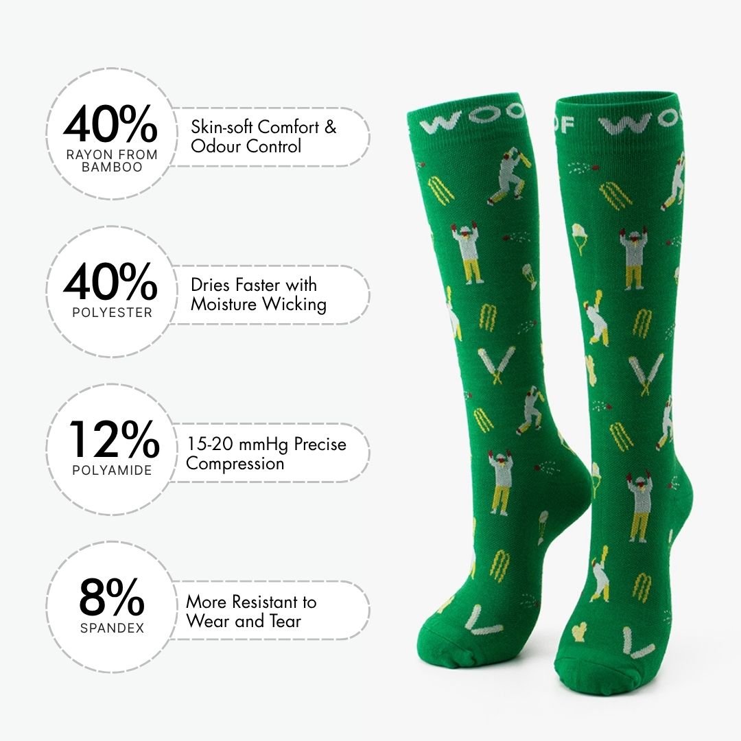 Hit for Six Bamboo Compression Socks