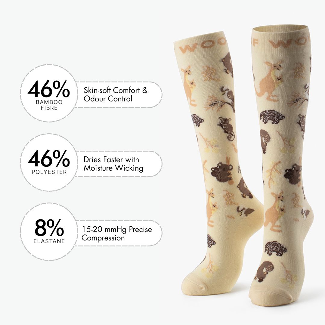 Tuck Shop Snacks Bamboo Compression Socks
