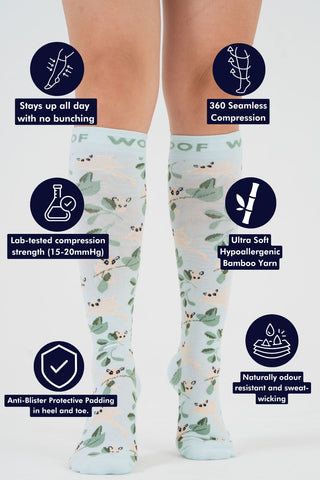 Sugar Gliders Women’s Bamboo Compression Socks