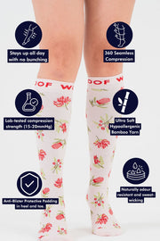 Bushland Blooms Women’s Bamboo Compression Socks
