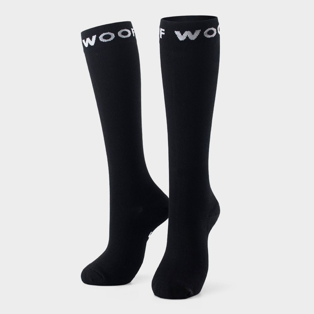 Black & Caribbean Blue Bamboo Compression Socks 4 Pack