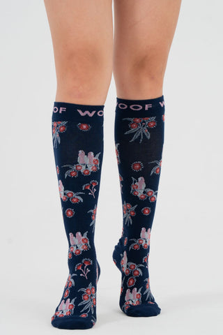 Australian Red Flowering Gum Women’s Bamboo Compression Socks